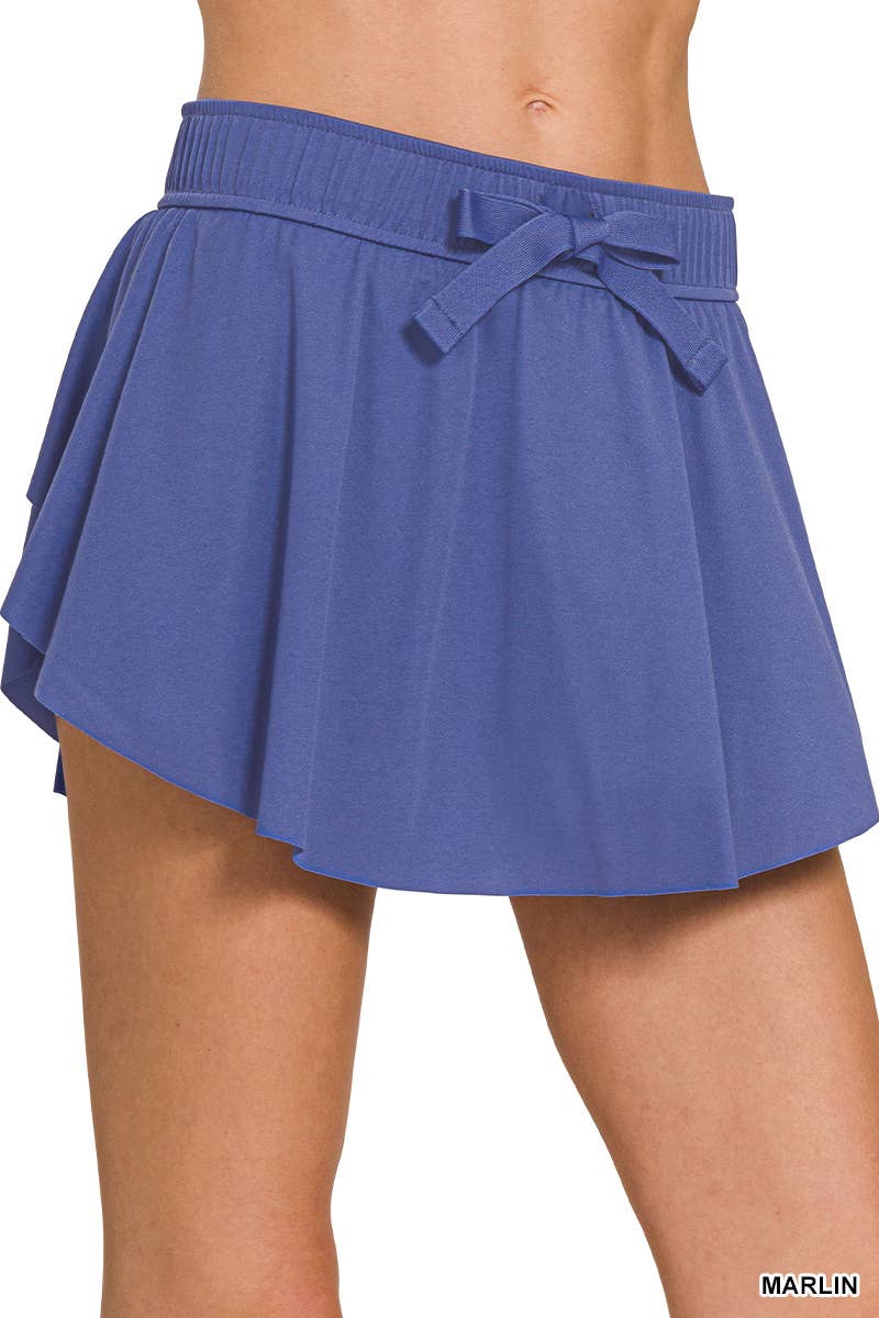 ....Ruffle Hem Tennis Skirt With Hidden Inner Pockets