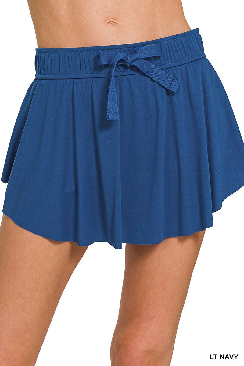 ....Ruffle Hem Tennis Skirt With Hidden Inner Pockets