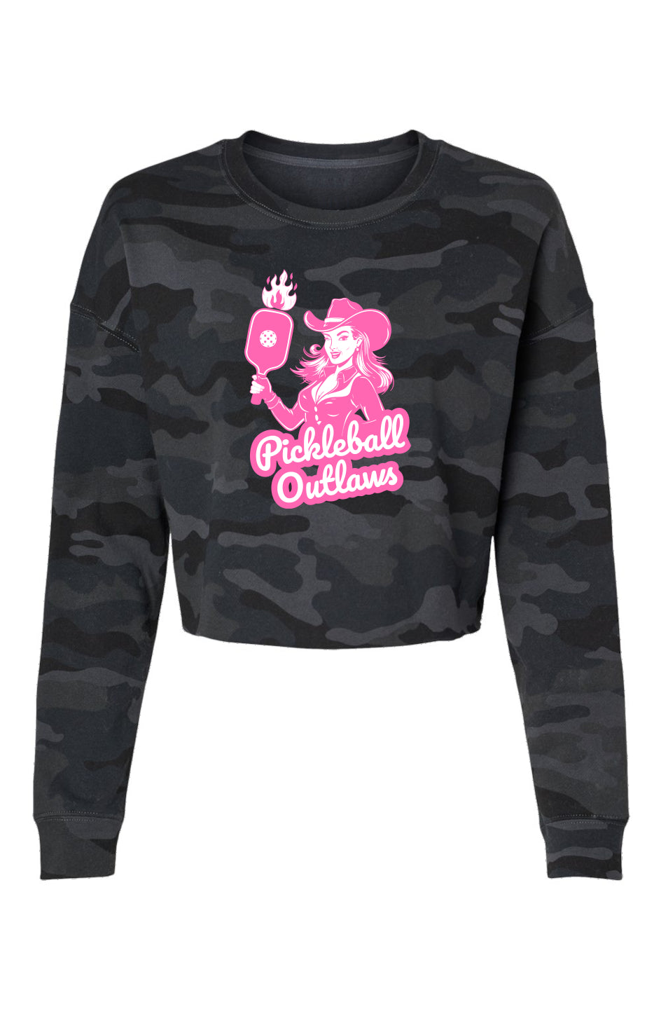 Lightweight Camo Cropped Crew