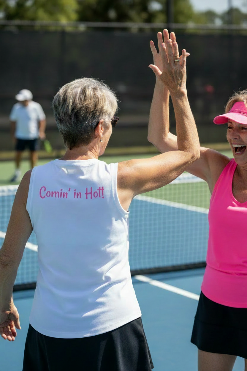 Ladies Competitor V-Neck Tee - Short Ponytail